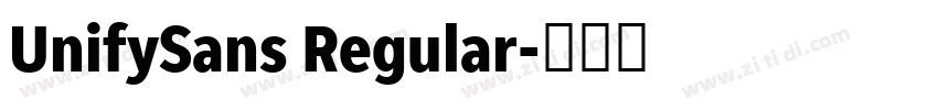 UnifySans Regular字体转换